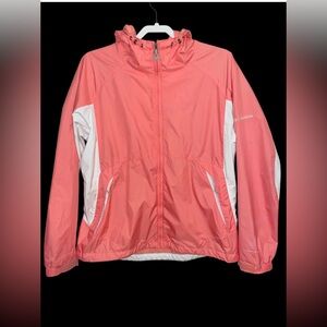 Columbia Omni-Shade Full Zip Hooded Windbreaker Jacket, Women's Size XL